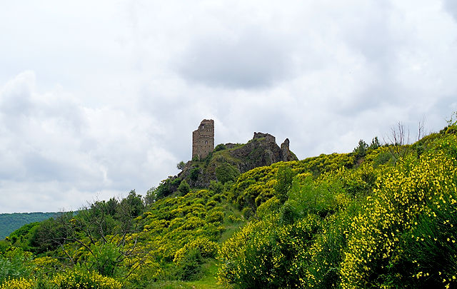 Blick auf dem Weg zur Burg