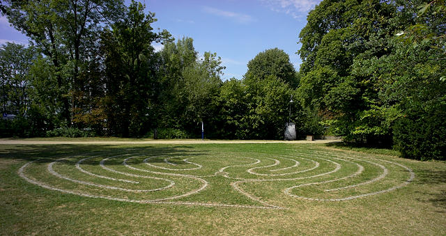 Labyrint in der Colchester-Anlage