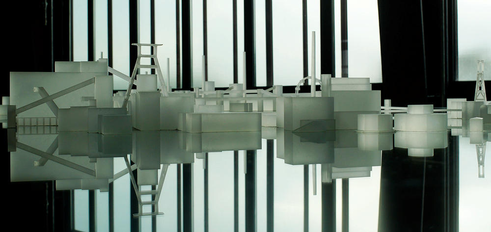 Zeche Zollverein ~ der Komplex als Modell in Glas